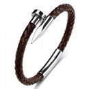 Bracelete Nailor Marrom/Prata