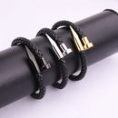Bracelete Nailor Preto/Prata