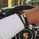Bracelete Nailor Preto/Prata