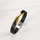 Pulseira Noblehide Gold em Couro - Tamanho Único