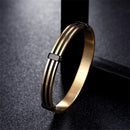 Bracelete Onyx Eclipse em Aço Inoxidável - Tamanho Único