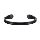 Bracelete Opulence Royale Black em Aço Inoxidável - Tamanho Ajustável