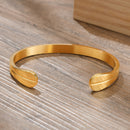 Bracelete Opulence Royale Gold em Aço Inoxidável - Tamanho Ajustável