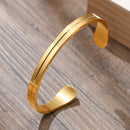 Bracelete Opulence Royale Gold em Aço Inoxidável - Tamanho Ajustável