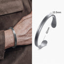 Bracelete Opulence Royale Gray em Aço Inoxidável - Tamanho Ajustável