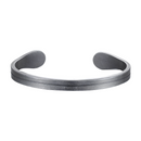 Bracelete Opulence Royale Gray em Aço Inoxidável - Tamanho Ajustável