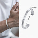 Bracelete Opulence Royale Silver em Aço Inoxidável - Tamanho Ajustável