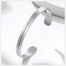 Bracelete Opulence Royale Silver em Aço Inoxidável - Tamanho Ajustável