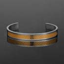 Bracelete Perforate Prata/Dourado - Tamanho Único