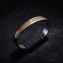 Bracelete Perforate Prata/Dourado - Tamanho Único