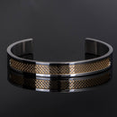 Bracelete Perforate Prata/Dourado - Tamanho Único