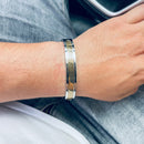 Bracelete Perforate Prata/Dourado - Tamanho Único