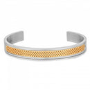 Bracelete Perforate Prata/Dourado - Tamanho Único