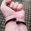Bracelete Steelbraid All Black - Tamanho Ajustável