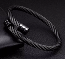 Bracelete Steelbraid All Black - Tamanho Ajustável