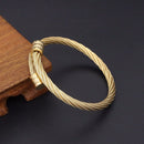 Bracelete Steelbraid Gold - Tamanho Ajustável