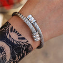 Bracelete Steelbraid Silver - Tamanho Ajustável