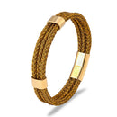 Bracelete Tricorbraid em Aço Inoxidável