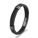 Bracelete Tricorbraid em Aço Inoxidável