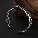 Bracelete Twistforge em Aço Inoxidável - Tamanho Ajustável