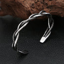 Bracelete Twistforge em Aço Inoxidável - Tamanho Ajustável