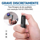 Caneta espiã mini filmadora Empório Forte com câmera Full HD, grava vídeos, tira fotos e registra discretamente