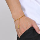 Pulseira Aeris Gold em Aço Inoxidável