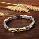 Pulseira Casualis Mista em Aço Inoxidável - Tamanho Ajustável