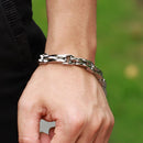 Pulseira Casualis Silver em Aço Inoxidável - Tamanho Ajustável