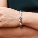 Pulseira Casualis Silver em Aço Inoxidável - Tamanho Ajustável