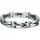 Pulseira Casualis Silver em Aço Inoxidável - Tamanho Ajustável