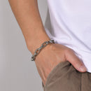 Pulseira Dominus em Aço Inoxidável - Tamanho Ajustável