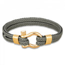 Pulseira Dualcrest Cinza Musgo/Dourado