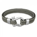 Pulseira Dualcrest Cinza Musgo/Prata