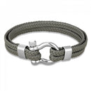 Pulseira Dualcrest Cinza Musgo/Prata