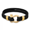 Pulseira Dualcrest Preto/Dourado