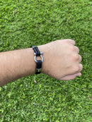 Pulseira Dualcrest Preto/Prata