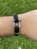 Pulseira Dualcrest Preto/Prata