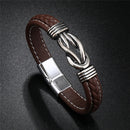 Pulseira Ironhide em Couro Marrom