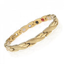 Pulseira Magnetic Gold em Aço Inoxidável - Tamanho Ajustável