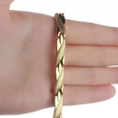 Pulseira Magnetic Gold em Aço Inoxidável - Tamanho Ajustável