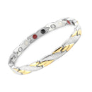 Pulseira Magnetic Mista em Aço Inoxidável - Tamanho Ajustável