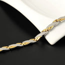 Pulseira Magnetic Mista em Aço Inoxidável - Tamanho Ajustável