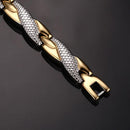 Pulseira Magnetic Mista em Aço Inoxidável - Tamanho Ajustável