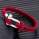 Pulseira Nautica Knot Vermelho Sangue