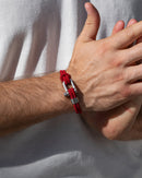 Pulseira Nautica Knot Vermelho Sangue
