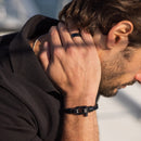 Pulseira Nautica Leather All Black