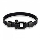 Pulseira Nautica Leather All Black