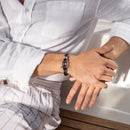 Pulseira Nautica Leather Preta