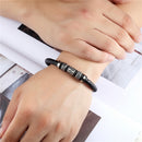 Pulseira Urbanite em Couro e Aço Inoxidável